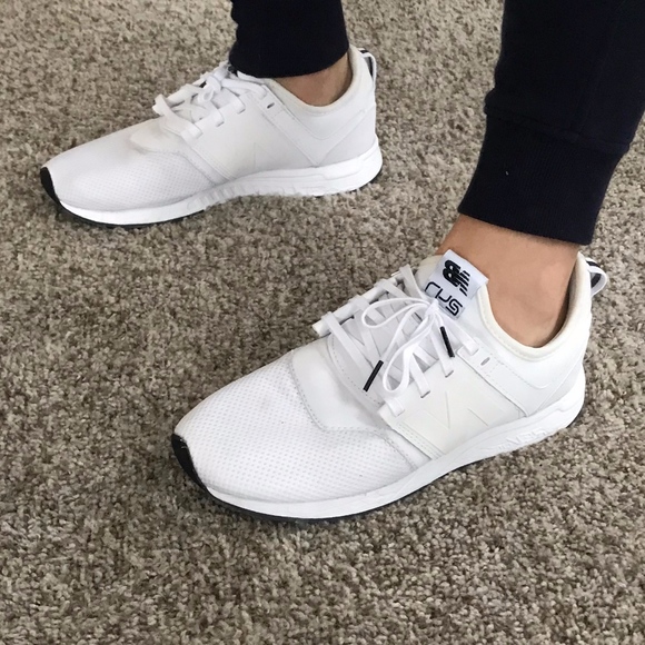 new balance all white 247